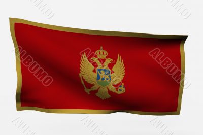 Montenegro 3d flag