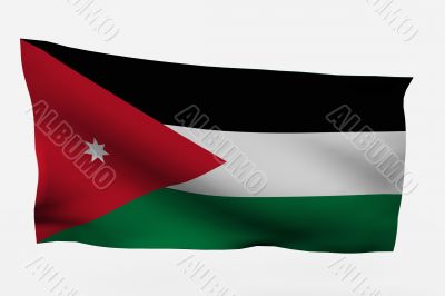 Jordania 3d flag