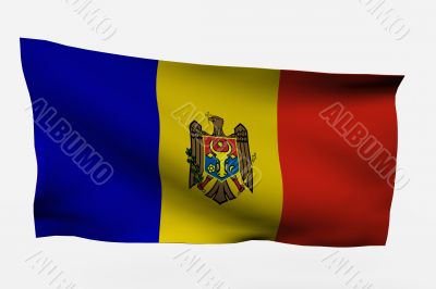 Moldavia 3d flag