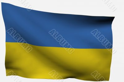 Ukraine 3d flag