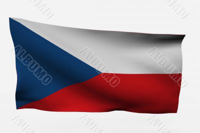 czech republic 3d flag