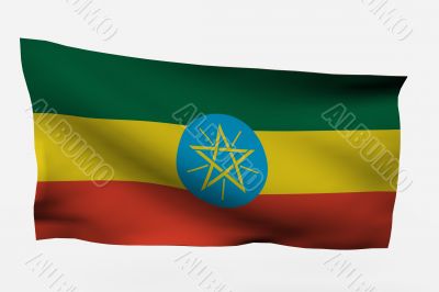 Ethiopia 3d flag