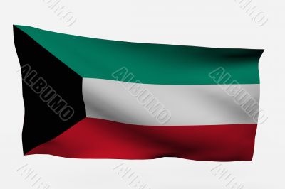 Kuwait 3d flag