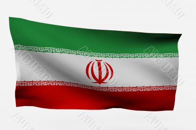 Iran 3d flag