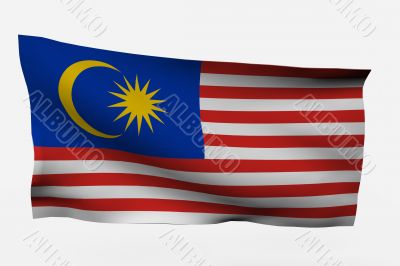 Malaysia 3d flag