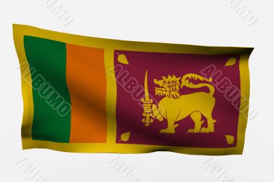 Sri Lanka 3d flag