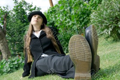 Girl in park