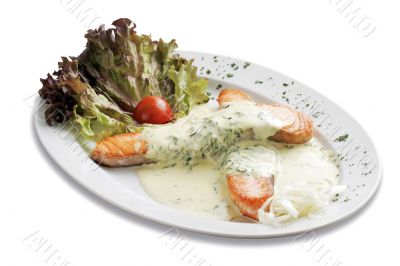 Baked salmon