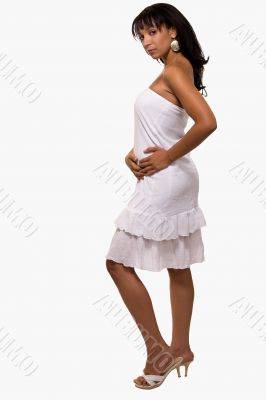 Woman in white