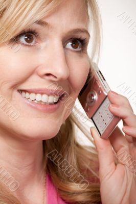 Pink cell phone