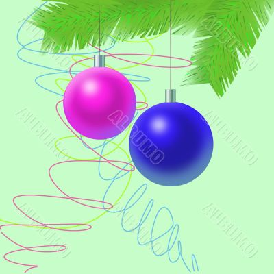 New Year`s Tree decoration