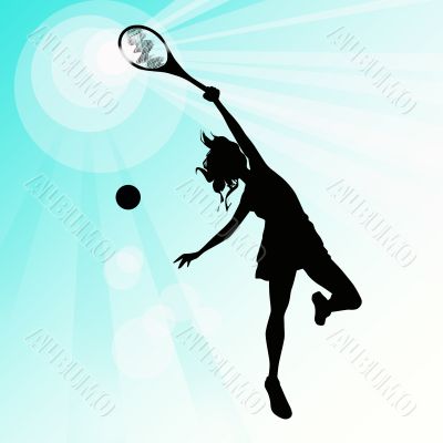 young  sportswoman