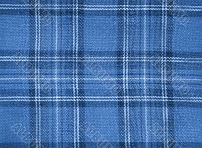 Blue checked fabric
