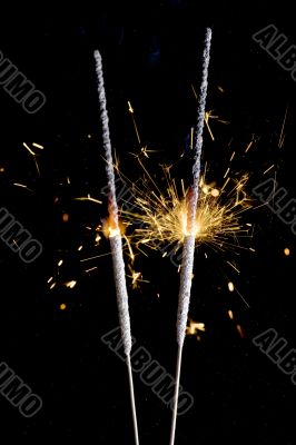 Sparkler close up