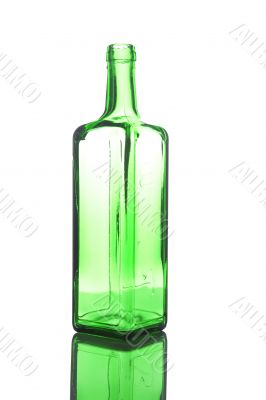 Wine Bottle on white