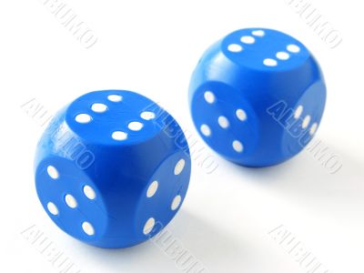 blue dices