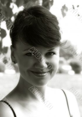 Smiling brunette