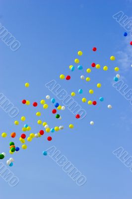 Balloons in sky