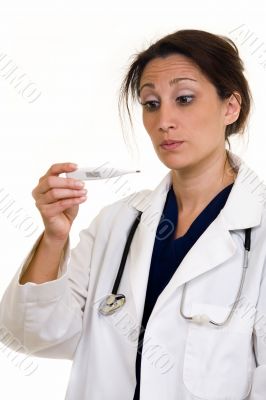 Worried doctor