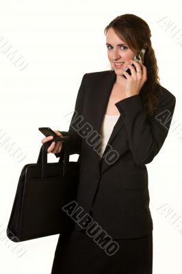 Busy working woman