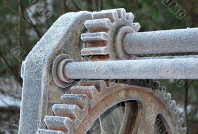 Hoar-Frosted Gears And Shafts