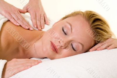 Having a massage