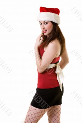 Attractive lady Santa