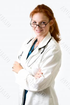 Friendly lady doctor