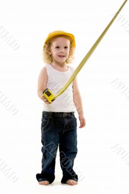 Little construction worker