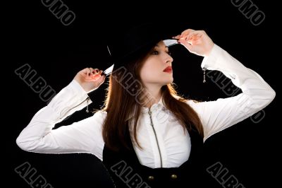 Woman`s profile