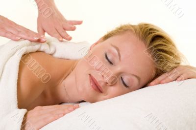 Having a massage