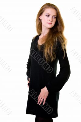 Woman in black