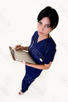 Brunette nurse