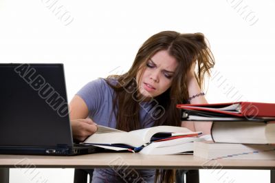 Frustrated college studen