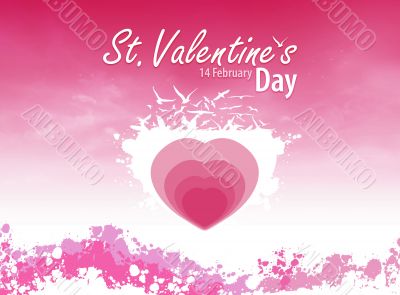 Pink love card