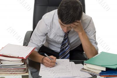 Student when studying