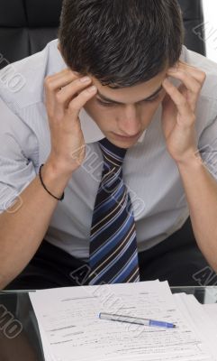 Student when studying