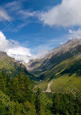 landscape in caucasian