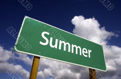 Summer Road Sign
