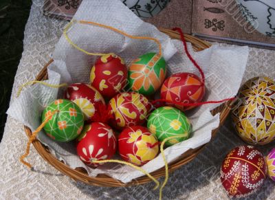 painted decorative easter eggs