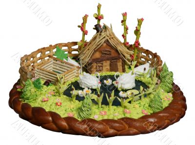 handmade festive cake