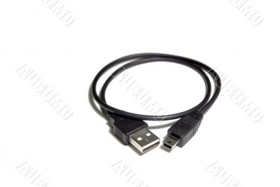 An isolated usb on white background