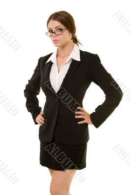 Serious business woman