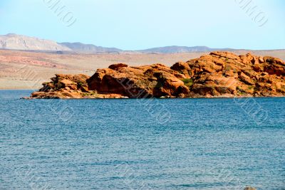 Blue lake