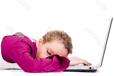 Sleeping on my notebook