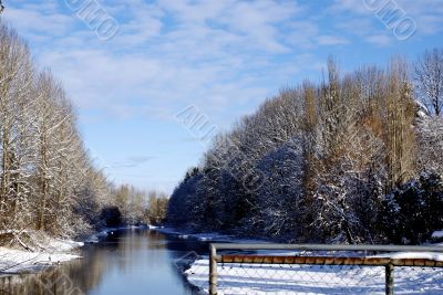 Winter River Scene