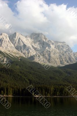 Zugspitze-massif and Eibsee