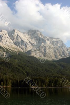 Zugspitze-massif and Eibsee