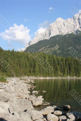 Zugspitze-massif and Eibsee