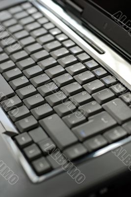 black laptop keyboard